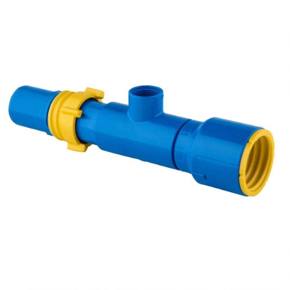 Saída Para Aspersor Engate Roscável 3" X 1.1/2" Pvc Azul - 1