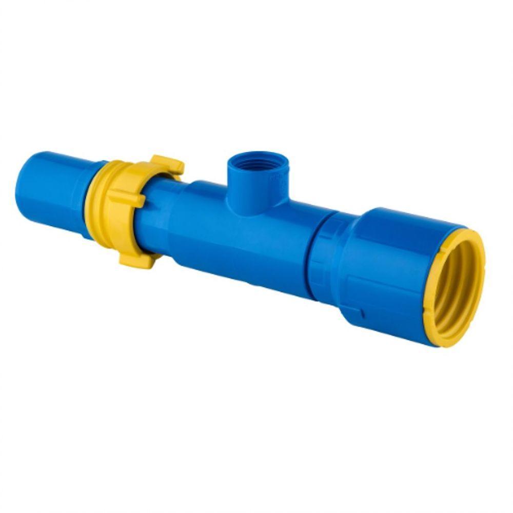 Saída Para Aspersor Engate Roscável 3" X 1.1/2" Pvc Azul - 2