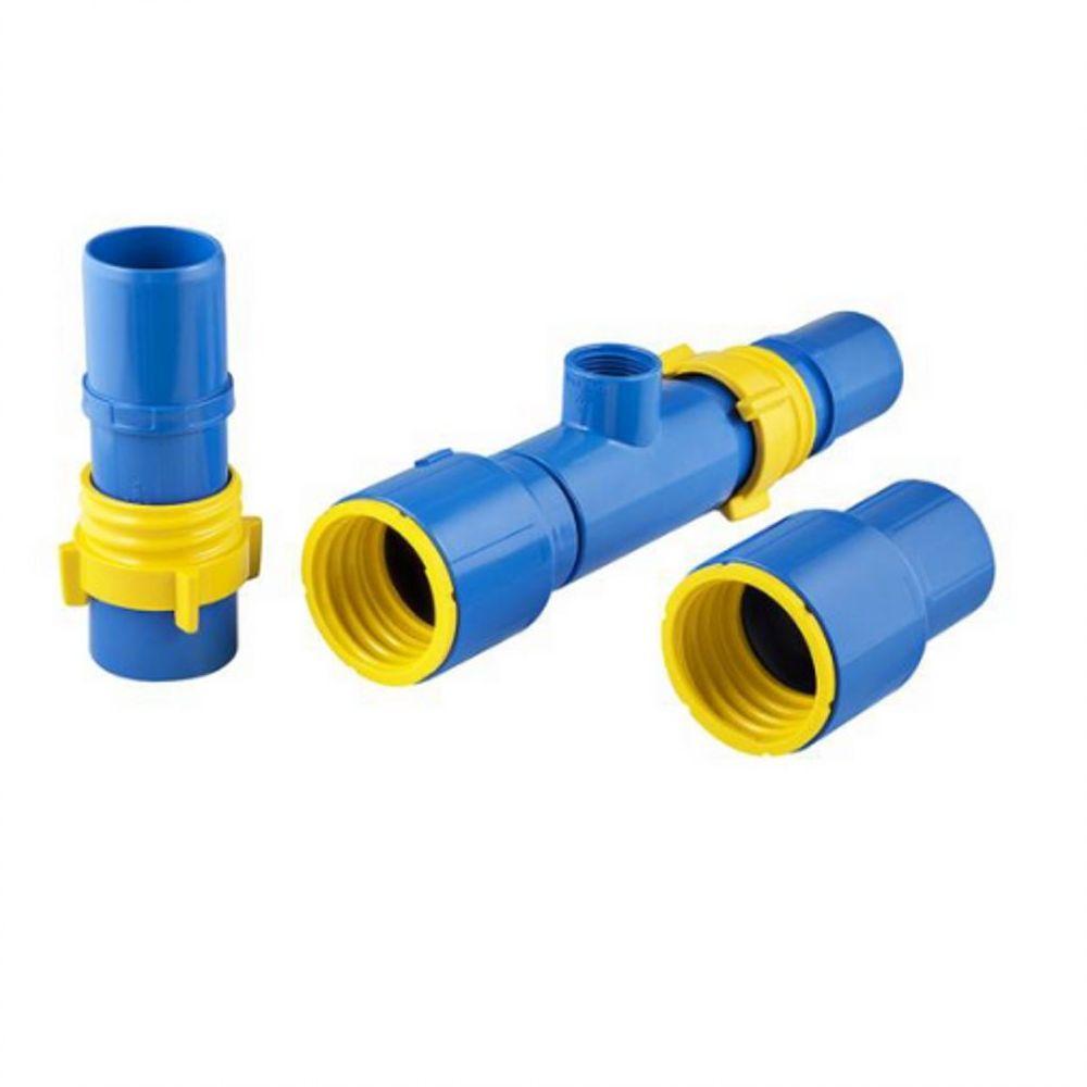 Saída Para Aspersor Engate Roscável 3" X 1.1/2" Pvc Azul - 4