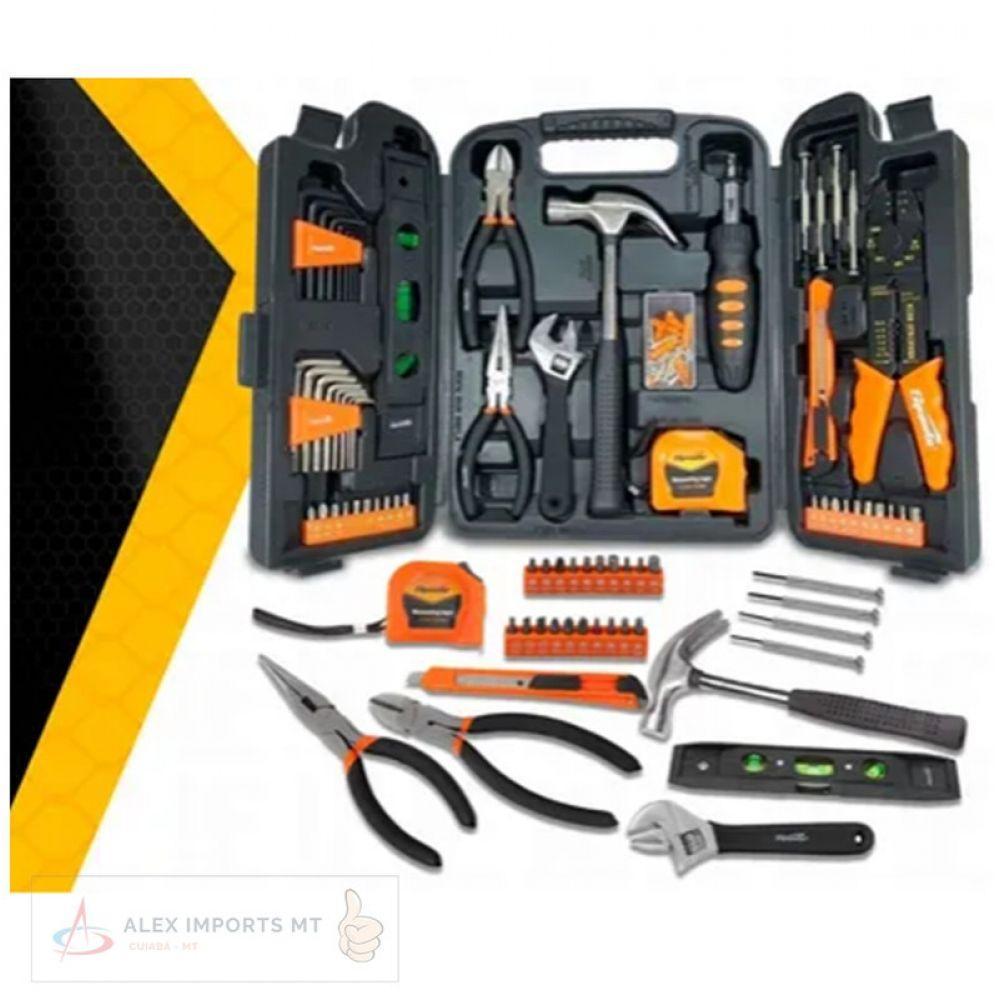 Jogo De Ferramentas Kit Com 129 Peças + Maleta  - 4
