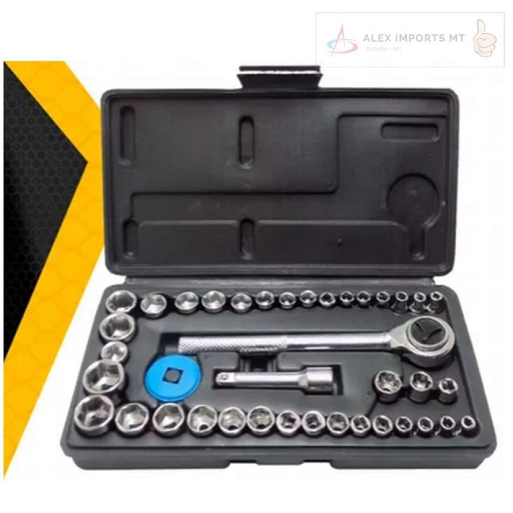 Jogo De Ferramentas Kit Com 129 Peças + Maleta  - 8