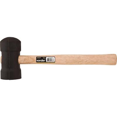 Martelo Borracha 80Mm Preto - Vonder