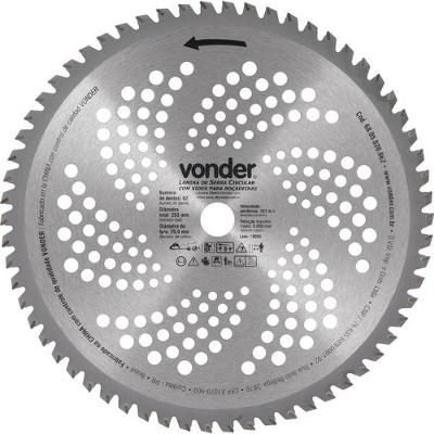 Lâmina Circular P/ Roçadeira C/ Videa 255X20,0X62 Vonder