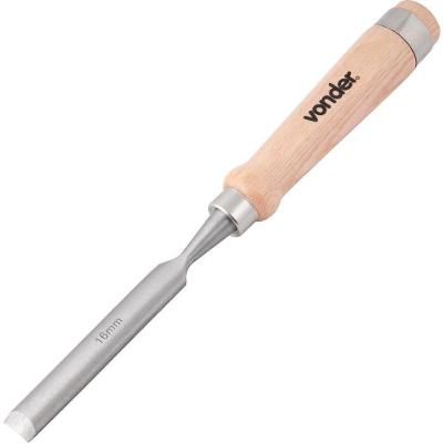 Formão Goivado 16Mm Aço Carbono Cabo Madeira - Vonder