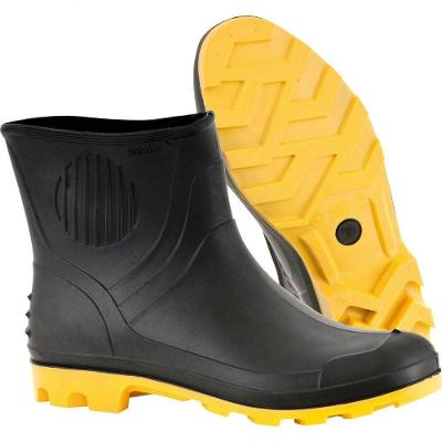 Bota Pvc 43/44 Cano 3/4" C/ Forro Preto/Amarelo Ca3151