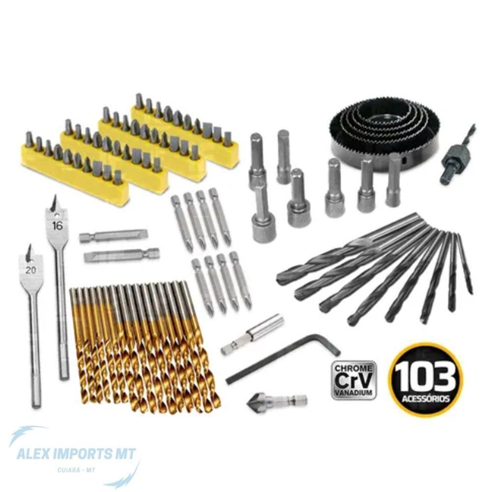 Kit De Ferramenta Jogo De 103 Peças Com Maleta Caixa - 3