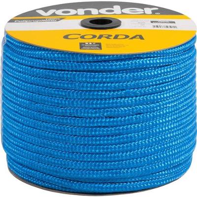 Corda Multifilamento Trançada 12,0Mm 8,0Kg 140 Metros Azul P