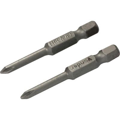 Jogo De Bits/Ponteiras Phillips Com Encaixe Sextavado 1/4 N