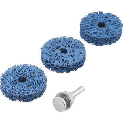 Jogo Esponja Abrasiva 50Mm Haste 1/4 Pesado Para Furadeira