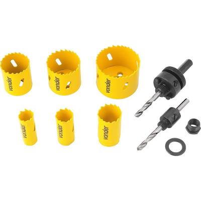 Jogo Serra Copo Aço Rápido 19-57Mm Bimetálica Para Metal Com