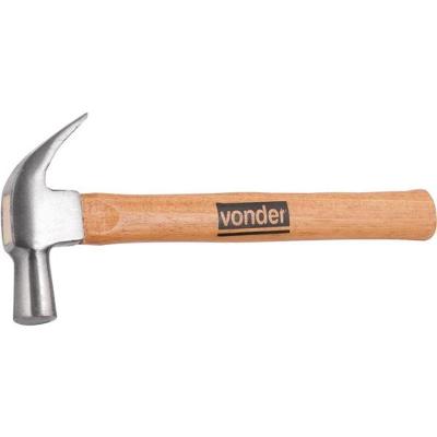 Martelo Unha 25Mm Aço Forjado Polido Cabo Madeira - Vonder