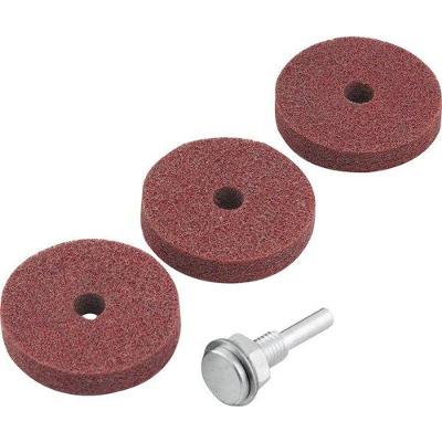 Jogo Esponja Abrasiva 50Mm Haste 1/4 Acabamento Para Furade