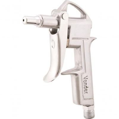 Pistola De Limpeza Ar Alumínio Bico Curto Com Gatinho Vd-7 -