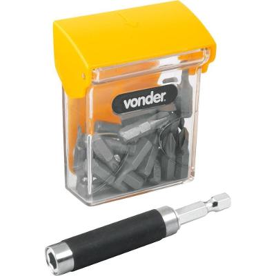 Jogo Bits Ponteiras Vonder Com 21 Peças Encaixe 1/4
