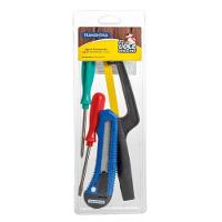 Kit De Ferramentas Tramontina Com Estilete Chaves De Fenda E Miniarco De Serra 4 Peças Tramontina - 4