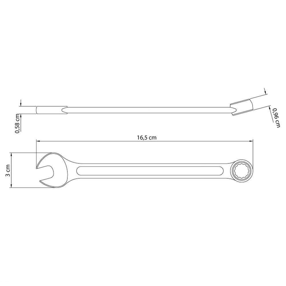 Kit De Ferramentas Tramontina Com Martelo Chaves Fixas Estilete E Chaves De Fenda 6 Peças Tramontina - 4