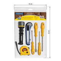 Kit De Ferramentas Tramontina Com Trena Lanterna Estilete E Chaves De Fenda 7 Peças Tramontina - 2