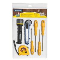 Kit De Ferramentas Tramontina Com Trena Lanterna Estilete E Chaves De Fenda 7 Peças Tramontina - 5