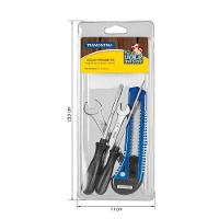 Kit De Ferramentas Com Chaves De Fenda Estilete E Chaves Fixas Para Uso Doméstico 5 Peças - 4