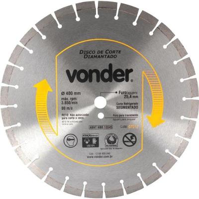 Disco Diamantado 400Mm Segmentado - Vonder