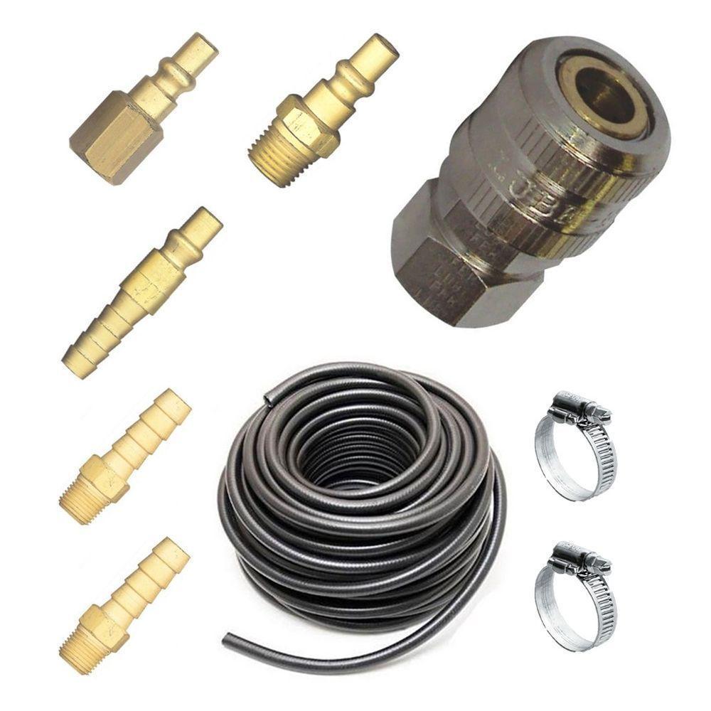 Kit 5 Mts Mangueira 5/16 Para Compressor + Engate Rápido - 1