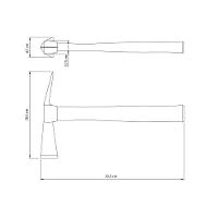 Martelo Pedreiro 2 Cortes 500 G Tramontina Com Cabo Em Madeira Envernizada Tramontina - 2