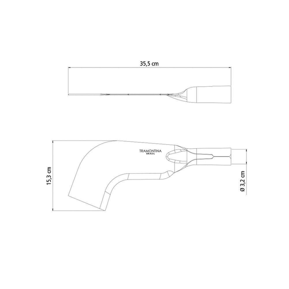 Foice Reta Sem Ponta Tramontina Em Aço Sem Cabo Tramontina - 3