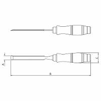 Formão 1/4" Tramontina Com Cabo Madeira Ergonômico Envernizado Tramontina - 3