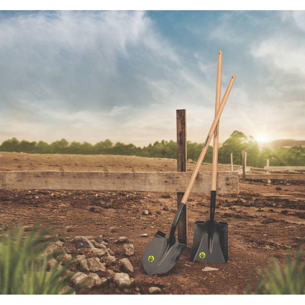 Pá Quadrada Tramontina 417/20 Em Aço Com Cabo De Madeira 120 Cm Tramontina - 2