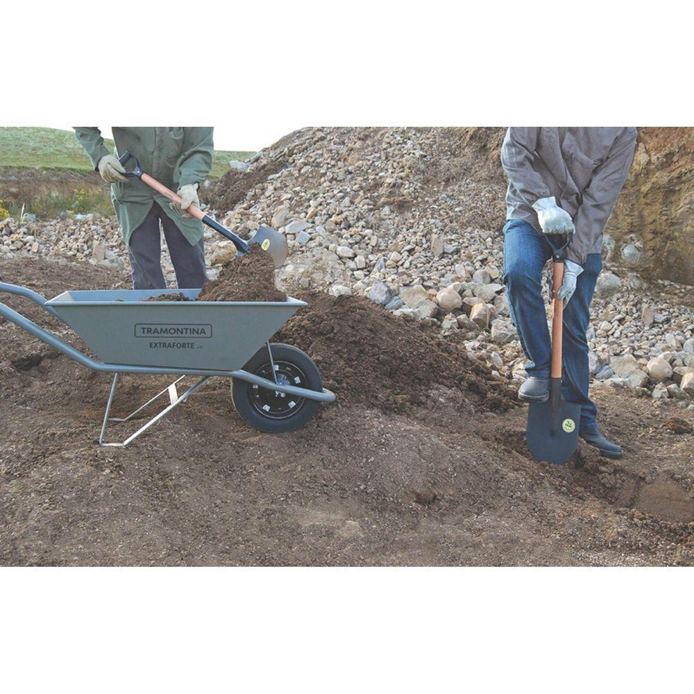 Vanga Com Ponta 402/00 Em Aço Com Cabo De Madeira 71 Cm Com Empunhadura Plástica Reta Erg - 3