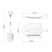 Vanga Com Ponta 402/00 Em Aço Com Cabo De Madeira 71 Cm Com Empunhadura Plástica Reta Erg - 6