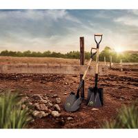 Pá Quadrada 417/20 Em Aço Com Cabo De Madeira 74 Cm Com Empunhadura Metálica Ergonômica - 2