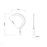 Foicinha Para Pasto Tramontina Em Aço Com Cabo De Madeira Tramontina - 3