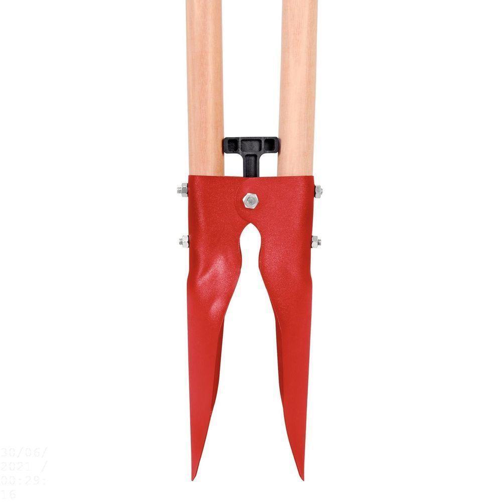 Cavadeira Articulada Em Aço Com Cabo De Madeira 110 Cm E Batente Em Polipropileno - 6