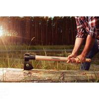 Machado Soldado Com Cabeça Redonda Tramontina Em Aço Com Cabo De Madeira 90 Cm Tramontina - 2