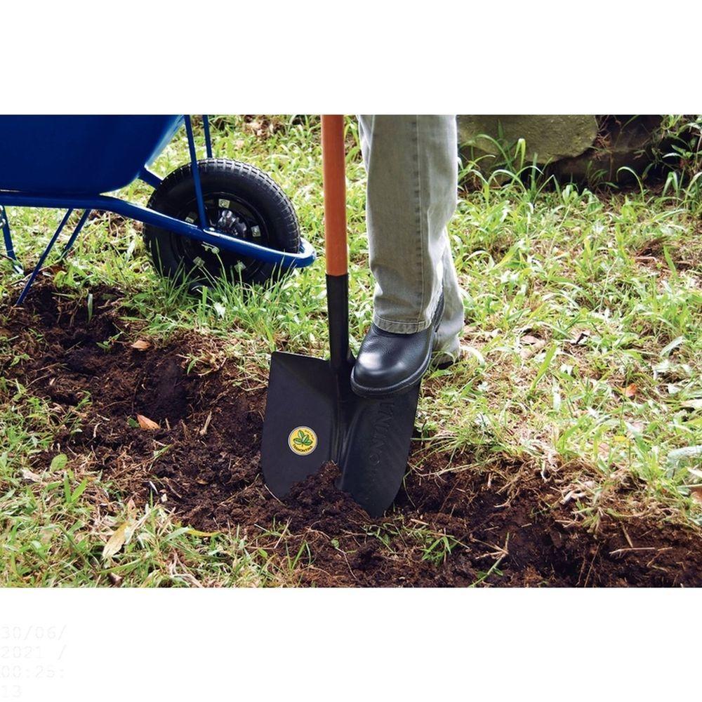 Pá De Bico 460/20 Em Aço Com Cabo De Madeira 71 Cm Com Empunhadura Plástica Curva Ergonôm - 3