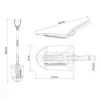 Pá De Bico 460/20 Em Aço Com Cabo De Madeira 71 Cm Com Empunhadura Plástica Curva Ergonôm