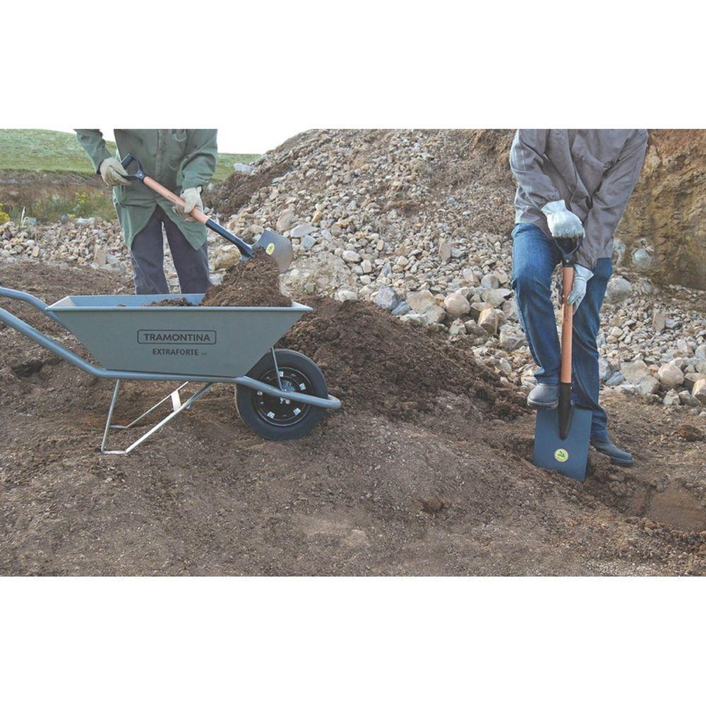 Pá De Bico 405/30 Em Aço Com Cabo De Madeira 71 Cm Com Empunhadura Plástica Curva Ergonôm - 2