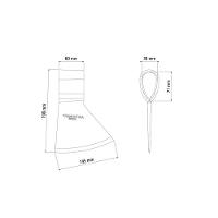 Machado Soldado Com Cabeça Redonda Tramontina Tamanho 3.5 Em Aço Sem Cabo Tramontina - 4