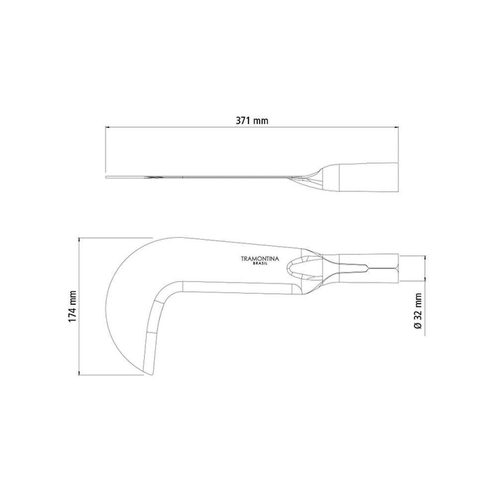 Foice Roçadeira Tramontina Em Aço Sem Cabo Tramontina - 4