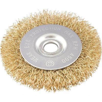 Escova Circular Ondulada 4X1/2 Furo 1/2 Aço Carbono Latona