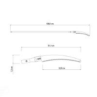 Serrote De Poda Profissional 13" / 330 Mm Tramontina Em Aço Com Cabo De Madeira 145 Cm Tramontina - 3