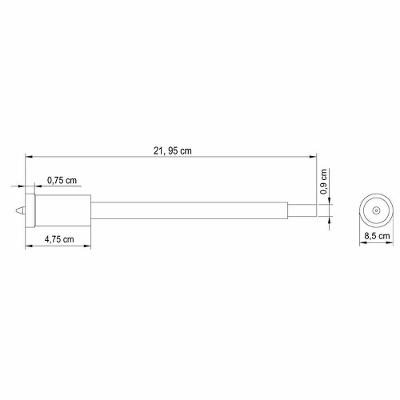 Serra Copo Diamantada 85 Mm Tramontina Com Haste E Pino Guia Tramontina