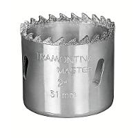 Serra Copo Diamantada 114 Mm 4.1/2" Com Dente De Metal Duro E Aço Especial Cromado - 1
