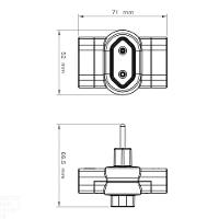 Plugue T 2p 250 V 10 A Tramontina Preto Tramontina - 2