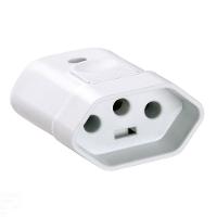 Plugue Fêmea 2p+t 250 V 10 A Tramontina Branco Tramontina - 1