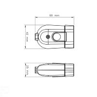 Plugue Fêmea 2p+t 250 V 10 A Tramontina Branco Tramontina - 2