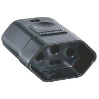 Plugue Fêmea 2p+t 250 V 10 A Tramontina Preto Tramontina - 1