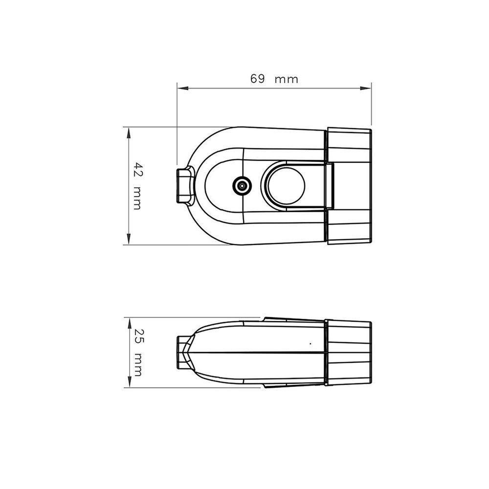 Plugue Fêmea 2p+t 10 A 250 V Tramontina Branco Tramontina - 2
