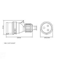 Plugue Móvel Industrial 2p+t 16 A 380-415 Vca 9 H Tramontina Tramontina - 2